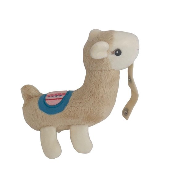 Nuby Snuggleez Pacifier Holder‎ 6.5” Llama Plush Tan Stuffed Toy Replacement - Picture 2 of 11
